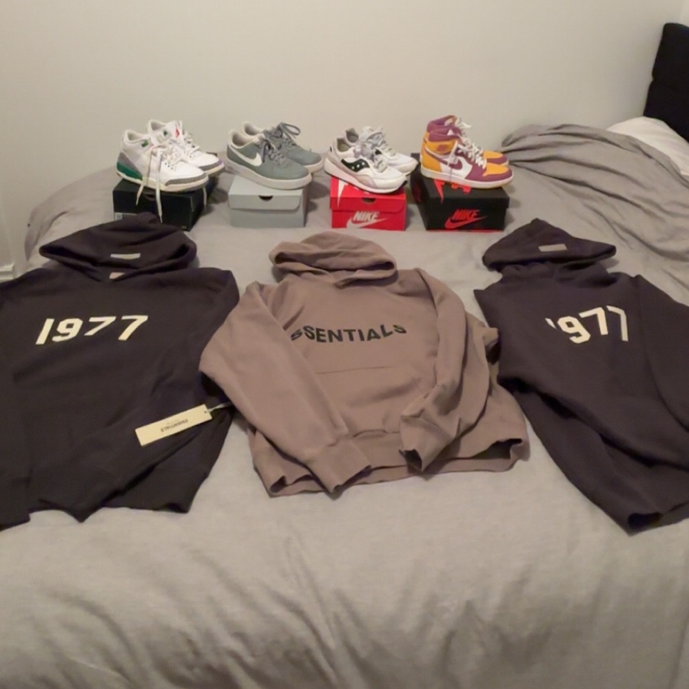 Essential hoodies [ authentic ] [shoes in this photo are not for sale]